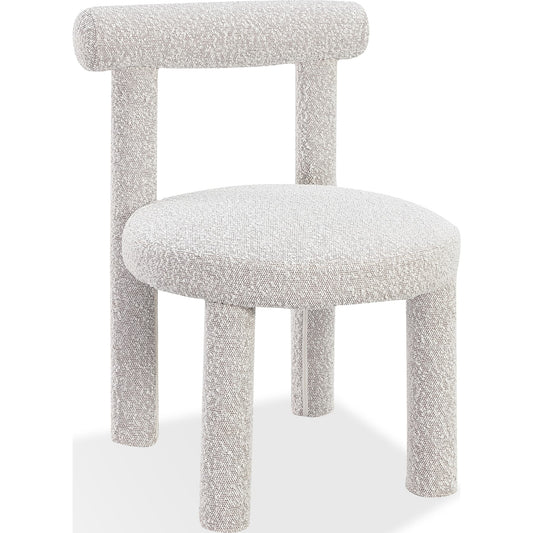 Sedia da pranzo moderna Addison in bouclé di cotone