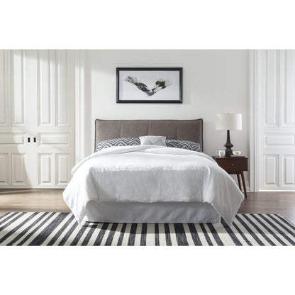 Letto imbottito Adona in lino Dolphin