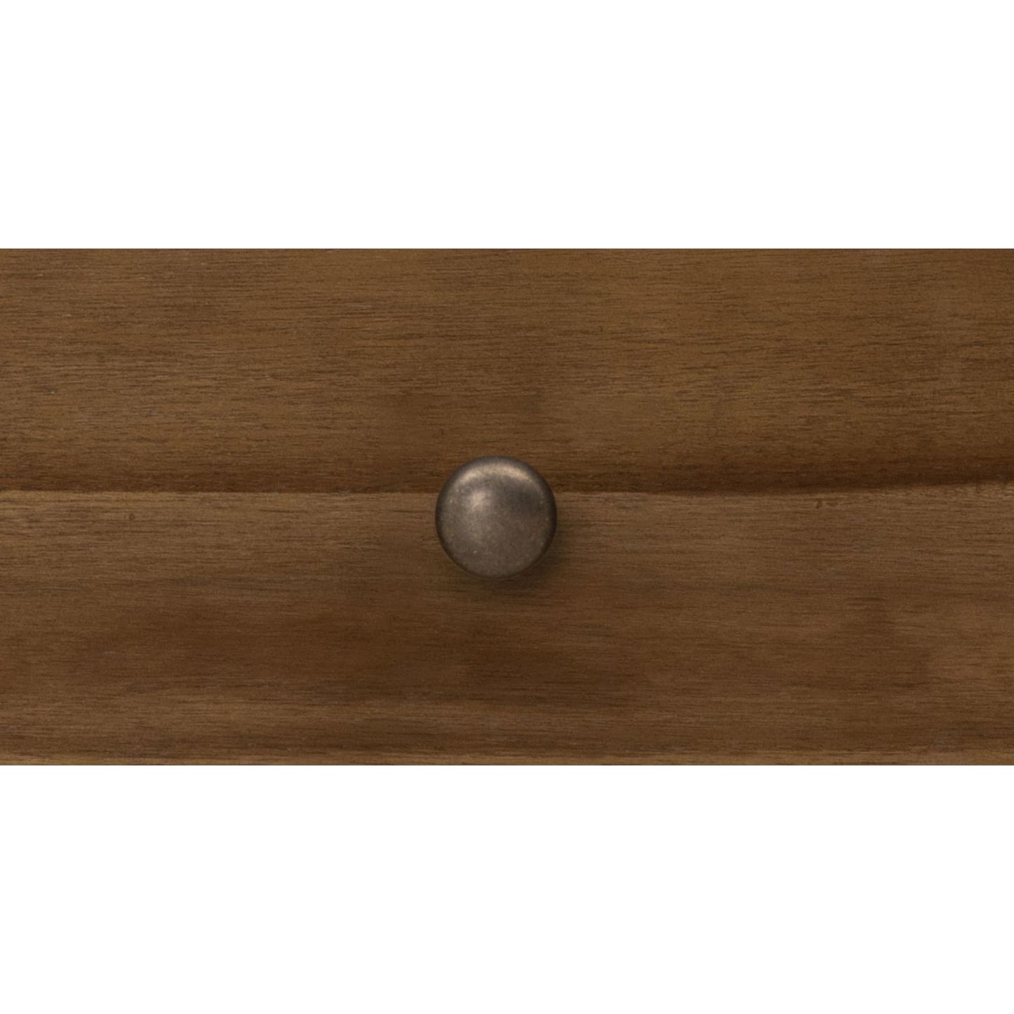 Comodino Boka a tre cassetti in legno di acacia color Impala