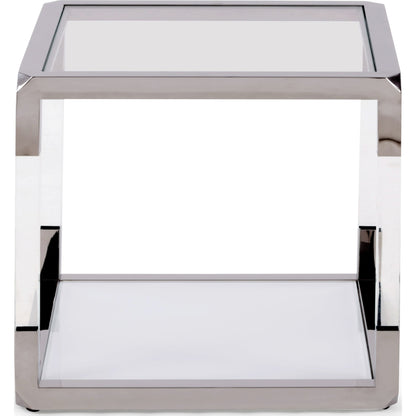 Tavolino Jasper in acrilico/vetro bianco/PSS