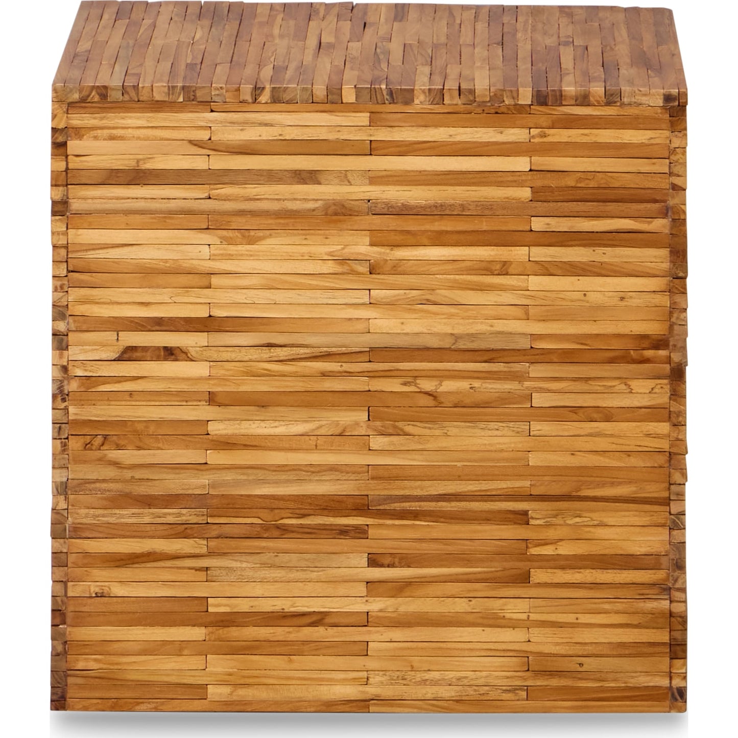 Tavolino quadrato One Wood Tile in teak massello