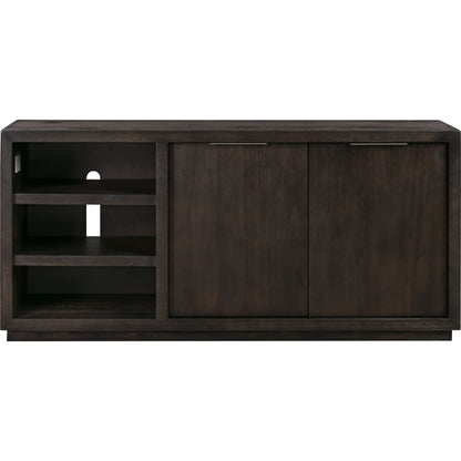 Consolle multimediale Oxford da 64 pollici con due cassetti e due ripiani in grigio basalto