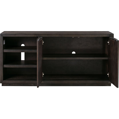 Consolle multimediale Oxford da 64 pollici con due cassetti e due ripiani in grigio basalto