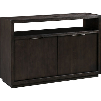 Consolle multimediale Oxford in legno massello da 54 pollici in grigio basalto