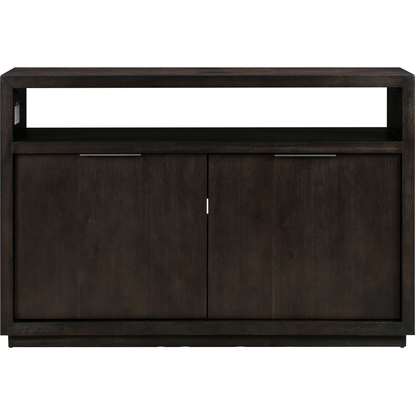 Consolle multimediale Oxford in legno massello da 54 pollici in grigio basalto