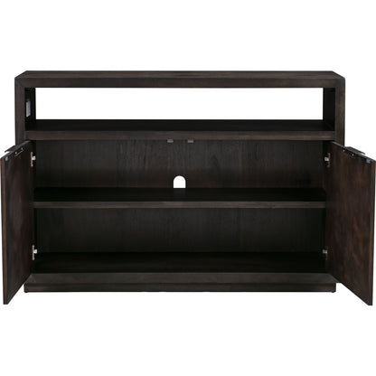 Consolle multimediale Oxford in legno massello da 54 pollici in grigio basalto