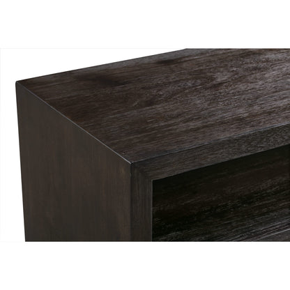 Consolle multimediale Oxford in legno massello da 54 pollici in grigio basalto