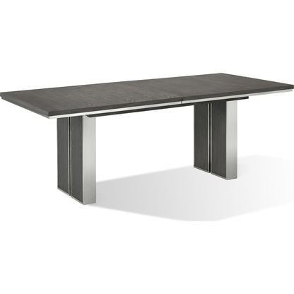 Tavolo da pranzo allungabile Plata in grigio tuono