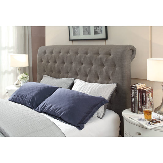 Testiera imbottita Royal Tufted in lino Dolphin