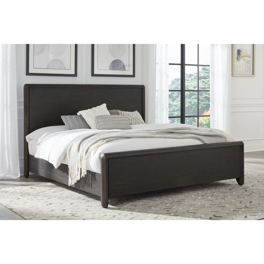 Letto a piattaforma in legno di acacia Xolani in Jaguar