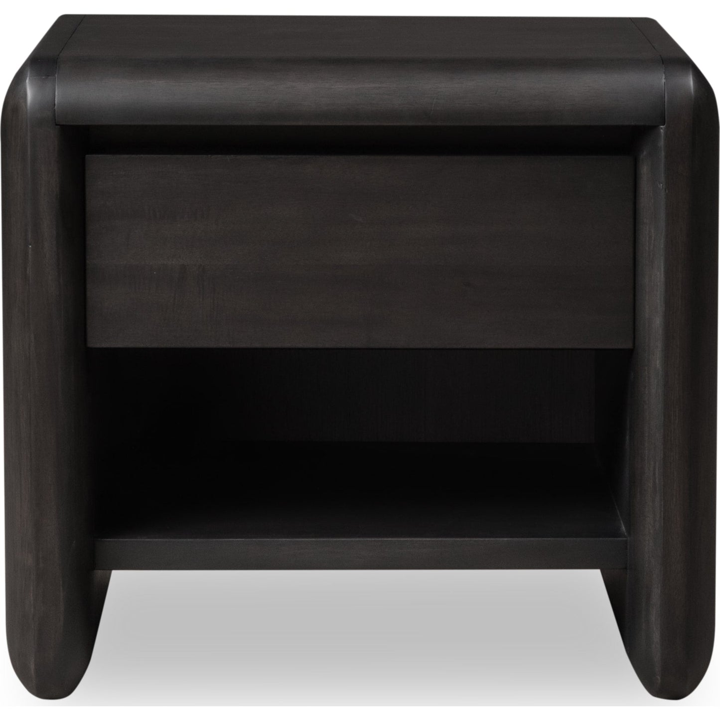 Comodino in legno di acacia con un cassetto Xolani in Jaguar