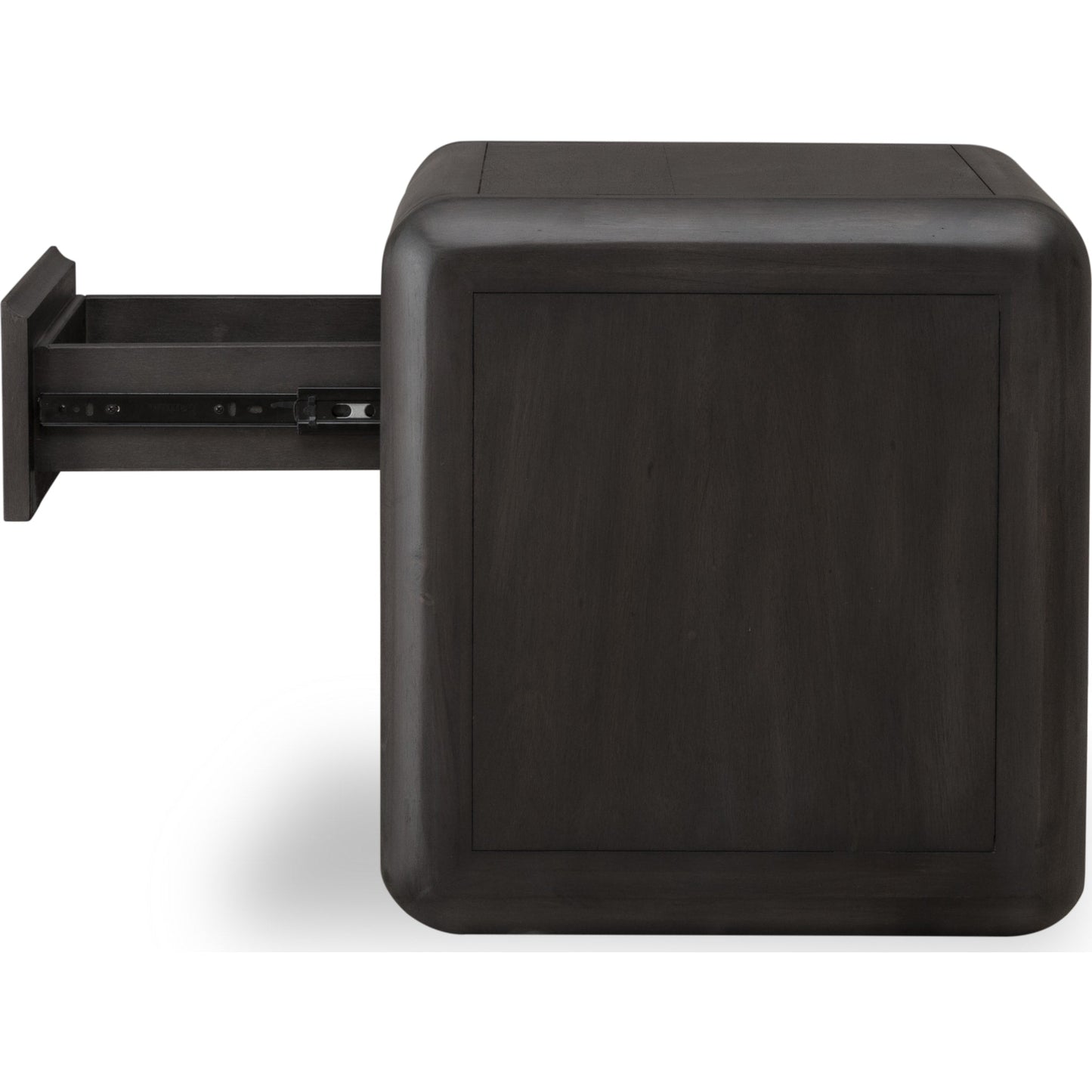 Comodino in legno di acacia con un cassetto Xolani in Jaguar