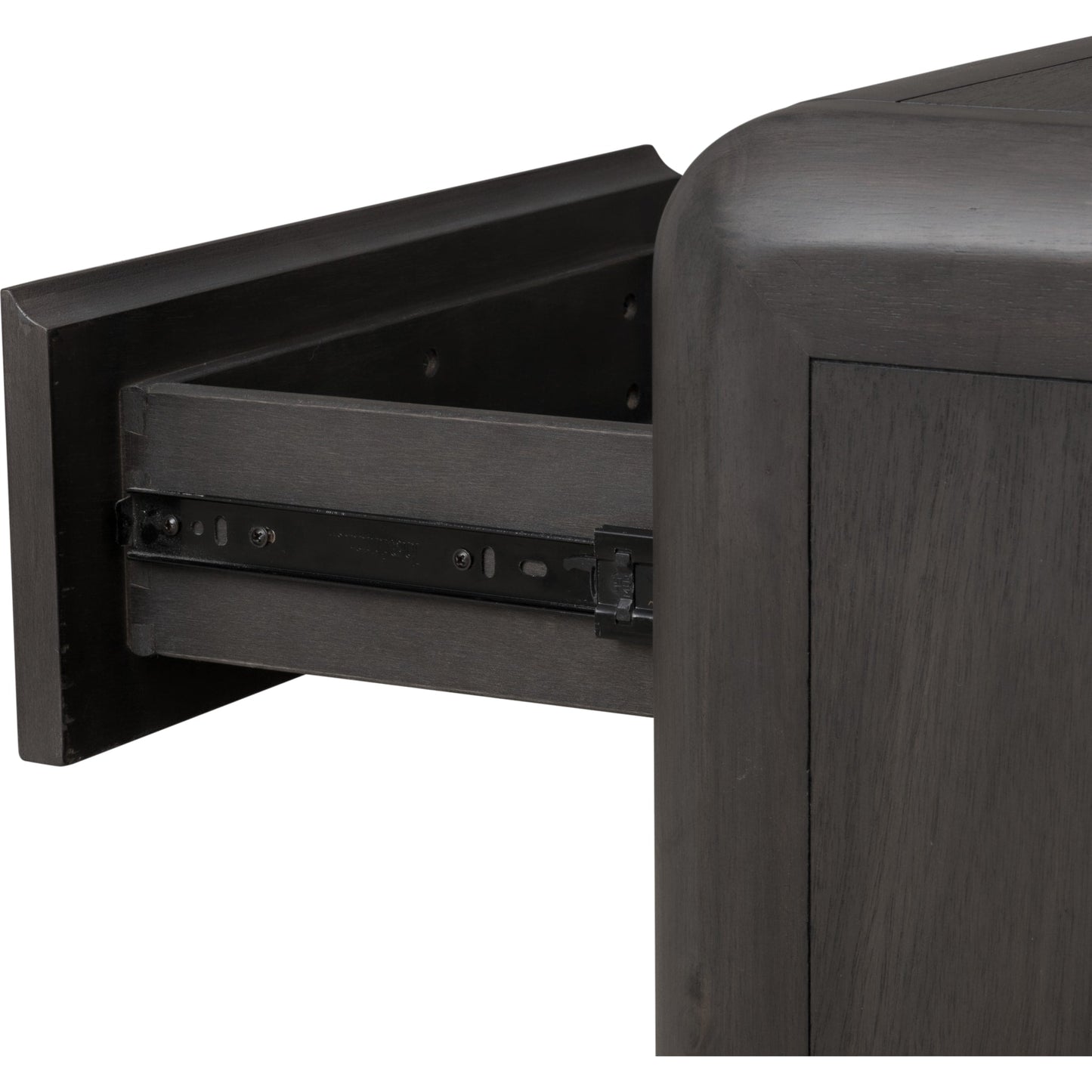 Comodino in legno di acacia con un cassetto Xolani in Jaguar
