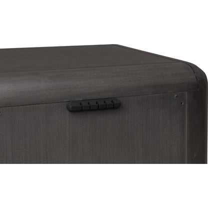 Comodino in legno di acacia con un cassetto Xolani in Jaguar