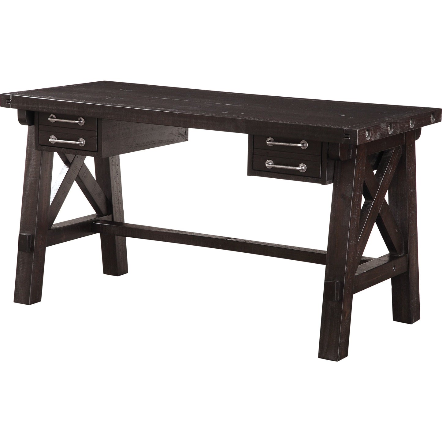 Scrivania in legno massello Yosemite in stile bar