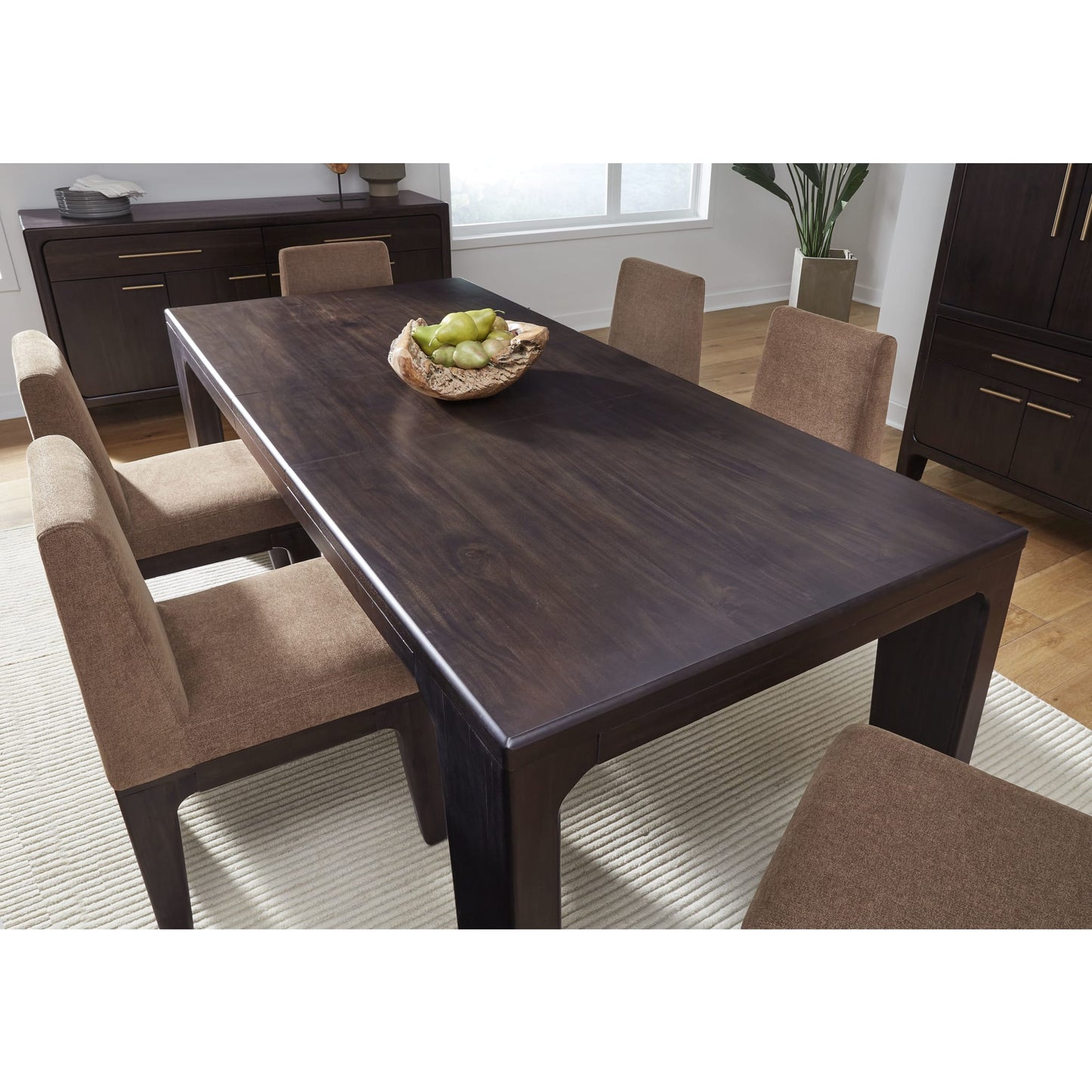 Tavolo da pranzo estensibile in legno di acacia Zamba in Jaguar